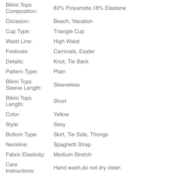 Yellow Bikini Set - Picture 5 of 6